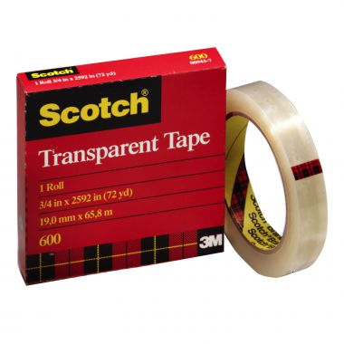 Băng keo 3M 600 Scotch Transparent Tape 3/4